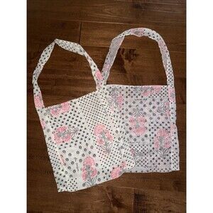 2 FREE PEOPLE REUSABLE TOTES Shoulder Bag GAUZE KNIT BOHO SHOPPING BAGS